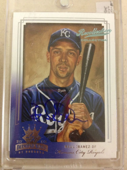 2003 DONRUSS DIAMOND KINGS CROWNING MOMENT RAUL IBANEZ AUTO AUTOGRAPH 1/1 RARE