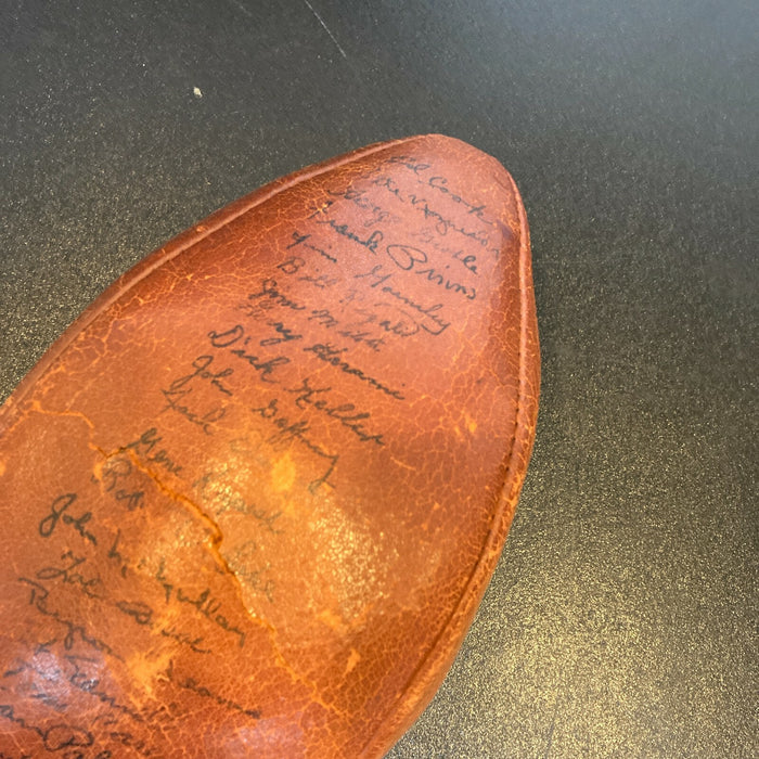 1954 Notre Dame Fighting Irish Team Signed Football With 57 Sigs Beckett COA