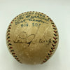 Babe Ruth & Lou Gehrig Dual Signed Official American League Baseball JSA COA