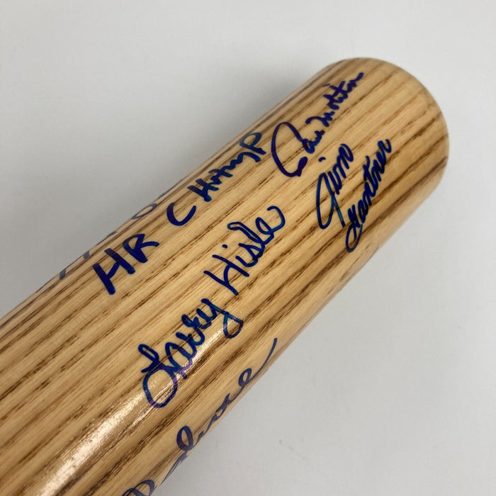 1982 Milwaukee Brewers AL Champs Team Signed Baseball Bat JSA COA