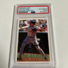 1993 Fleer Tom Glavine Signed Promo Card With Fleer Stamp PSA DNA RARE