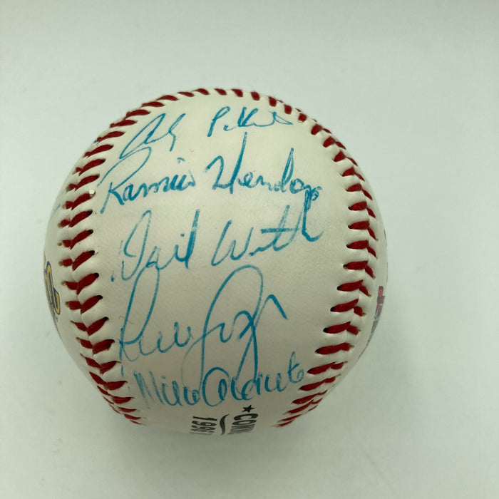 1996 New York Yankees World Series Champs Team Signed Baseball With JSA COA