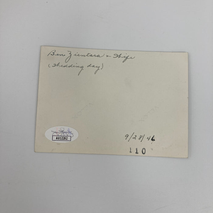 Benny Zientara Signed Original 1946 Snapshot Photo Cincinnati Reds JSA COA