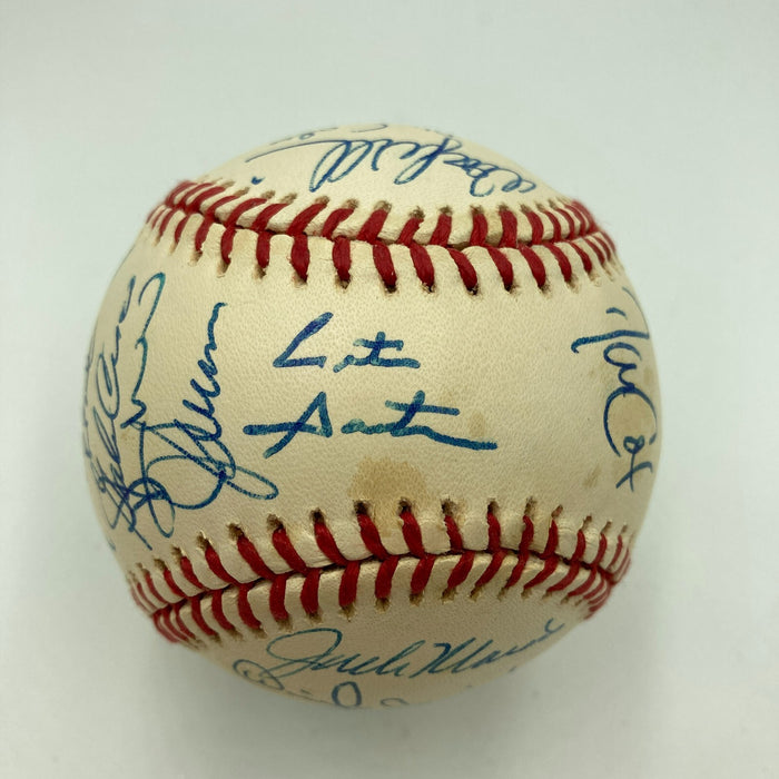 1993 Toronto Blue Jays World Series Champs Team Signed W.S. Baseball JSA COA