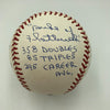 Duke Snider Signed Heavily Inscribed Career STAT Baseball Reggie Jackson COA