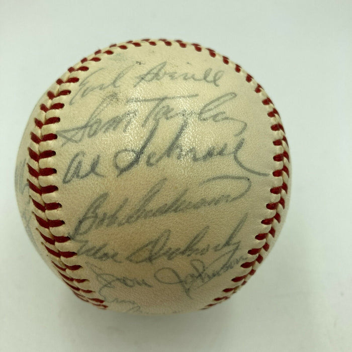 1960 Chicago Cubs Team Signed National League Baseball Ernie Banks With JSA COA