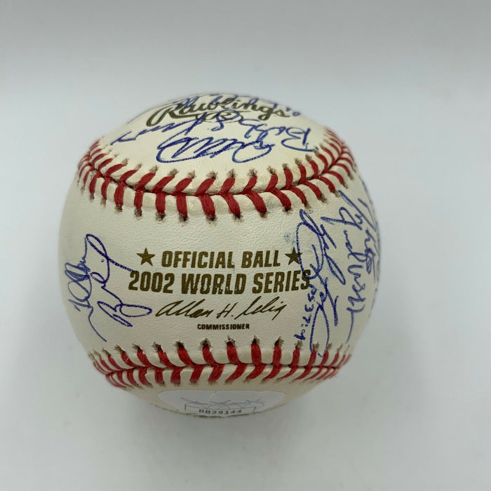 2002 Anaheim Angels World Series Champs Team Signed W.S. Baseball With JSA COA