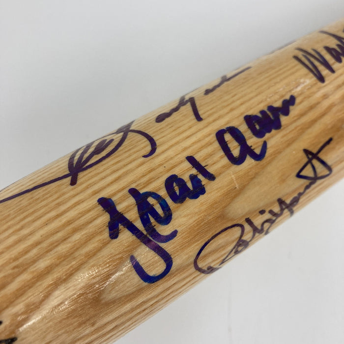 Beautiful 3,000 Hit Club Multi Signed Baseball Bat Willie Mays Hank Aaron JSA