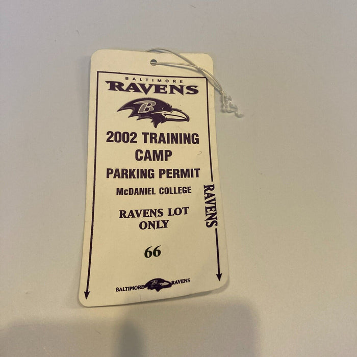 2002 Baltimore Ravens Team Signed Wilson NFL Football JSA COA #1