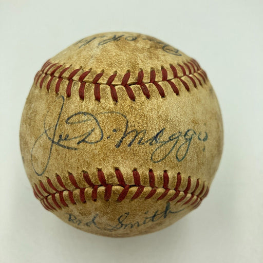 Joe Dimaggio HOF Multi Signed 1960's National League Giles Baseball JSA COA