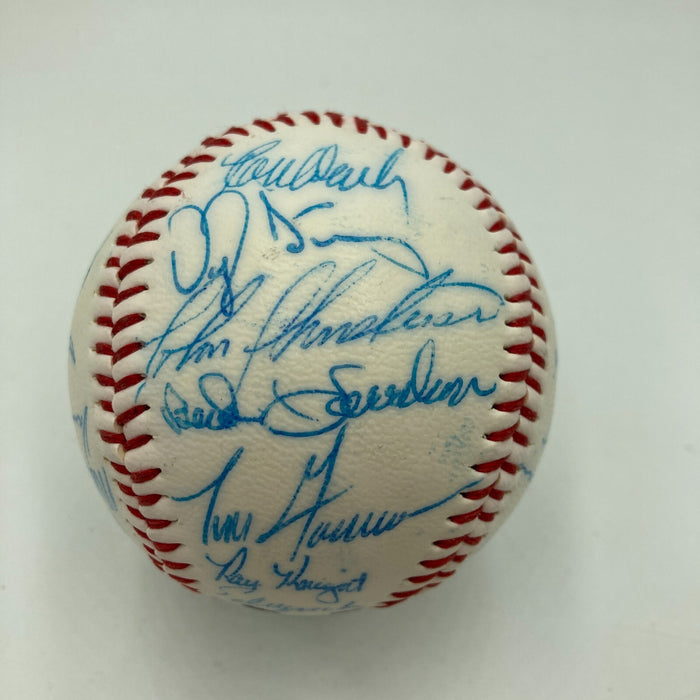 1985 - 1986 New York Mets Team Signed Baseball 28 Sigs With Gary Carter