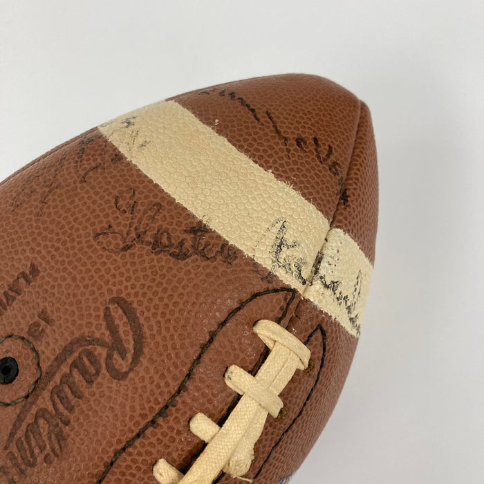 1970 Kansas City Chiefs Team Signed Vintage Rawlings Football