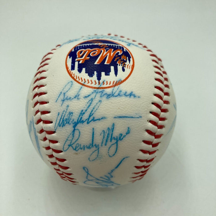 1986 New York Mets World Series Champs Team Signed Baseball JSA COA