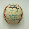 Joe Montana Signed Heavily Inscribed Career STAT Baseball Reggie Jackson COA