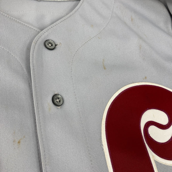 Kim Batiste 1991 Rookie Debut Game Used Philadelphia Phillies Jersey MEARS A10