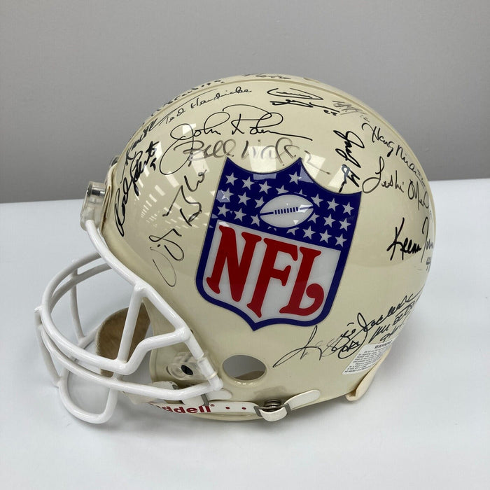 Joe Montana Rod Woodson Hall Of Fame Multi Signed Full Size NFL Helmet