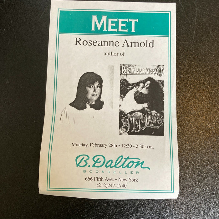 Roseanne Signed Autographed My Life As A Woman Book With JSA COA