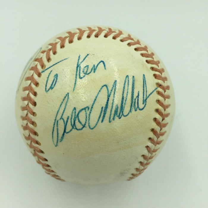 Rare George Brett & Bill Madlock 1976 AL & NL Batting Title Signed Baseball PSA