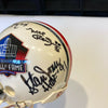 HOF Multi Signed Mini Helmet Dan Fouts Larry Wilson Mel Renfro Dan Dierdorf JSA