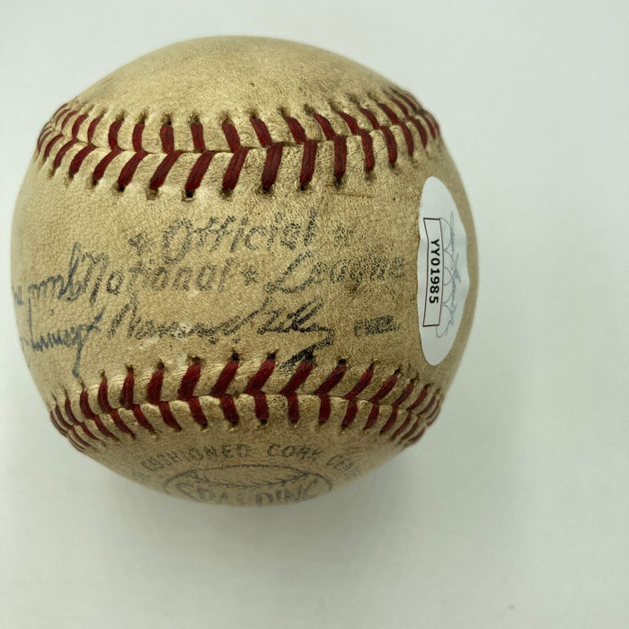 Casey Stengel 1963 New York Mets Multi Signed Game Used Baseball JSA COA