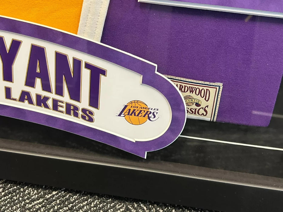 Kobe Bryant "1997 Dunk Champ" Signed Los Angeles Lakers Jersey Framed Panini COA