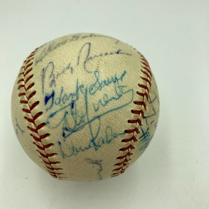 Willie Mays Joe Medwick Nellie Fox 1960's HOF Legend Multi Signed Baseball JSA