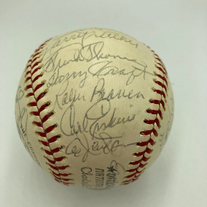 1970's Los Angeles Dodgers Old Timer's Day Multi Signed Baseball PSA DNA