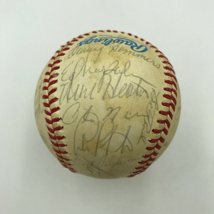 1987 Cleveland Indians Team Signed Official American League Baseball