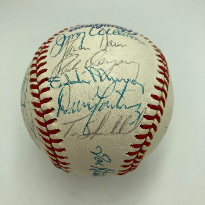 1983 Baltimore Orioles World Series Champs Team Signed W.S. Baseball JSA COA