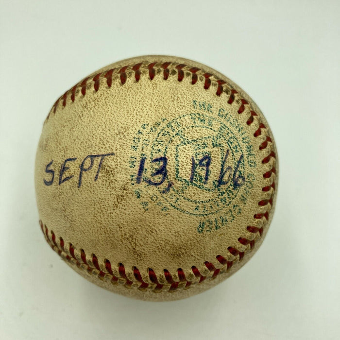 Mickey Lolich Signed Career Win No. 52 Final Out Game Used Baseball Beckett COA