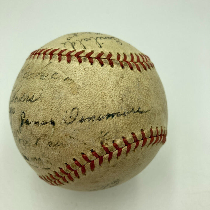 Joe Dimaggio Pre Rookie 1935 San Francisco Seals Team Signed Baseball JSA COA