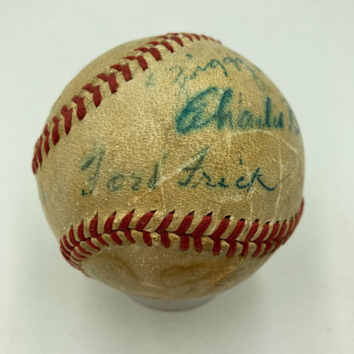 1940's World Series Umpires Signed Game Used Baseball With Ford Frick