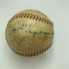 Joe Dimaggio Frank Baker Gabby Hartnett 1955 HOF Induction Signed Baseball BAS