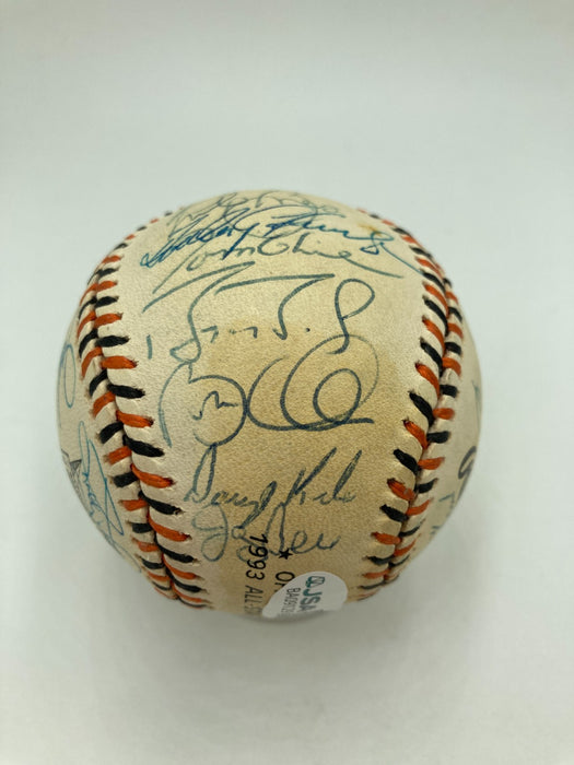 1993 All Star Game Team Signed Baseball 32 Sigs Barry Bonds Tony Gwynn JSA COA