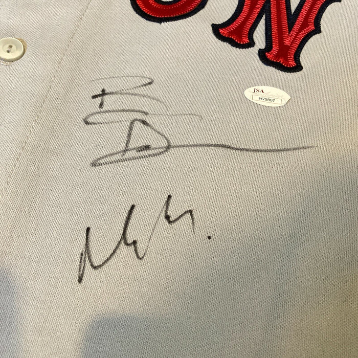 Ben Affleck & Matt Damon Signed Authentic Boston Red Sox Jersey JSA COA