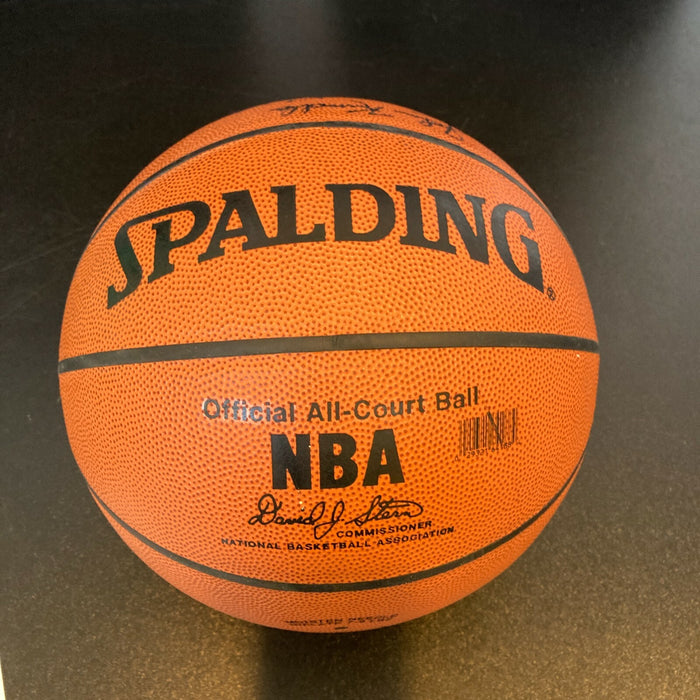1952 Los Angeles Lakers NBA Champs Team Signed Spalding NBA Basketball JSA COA