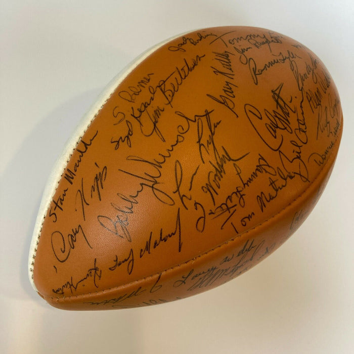 1970 Texas Longhorns National Champions Team Signed Football 70 Sigs! JSA COA