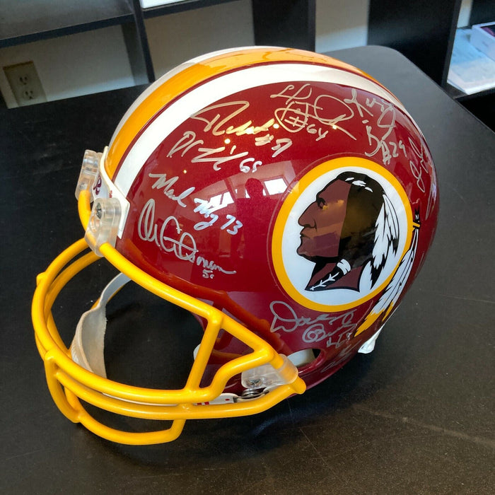 Beautiful 1987 Washington Redskins SB Champs Team Signed Super Bowl He — Showpieces Sports