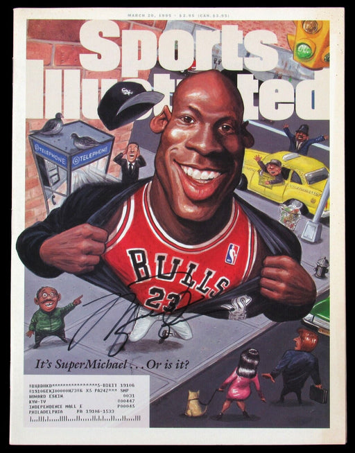 Michael Jordan Signed 1995 "Super Michael" Sports Illustrated Magazine JSA COA