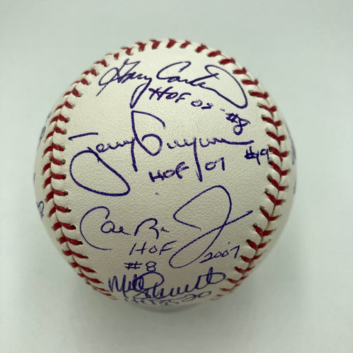 Beautiful HOF Multi Signed Baseball Tony Gwynn Nolan Ryan Tom Seaver Ripken JSA