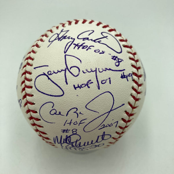 Beautiful HOF Multi Signed Baseball Tony Gwynn Nolan Ryan Tom Seaver Ripken JSA