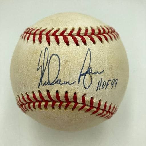 Nolan Ryan Hall Of Fame 1999 Signed Official American League Baseball JSA COA