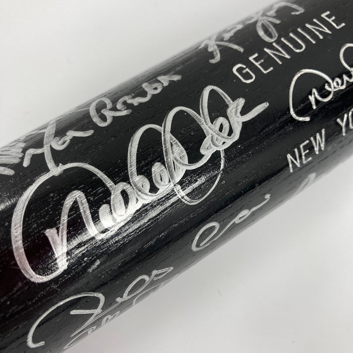 2009 New York Yankees World Series Champs Team Signed Bat Steiner COA