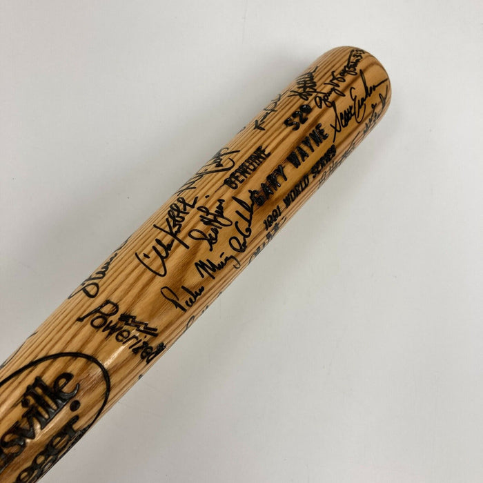 1991 Minnesota Twins World Series Champs Team Signed W.S. Game Issued Bat JSA