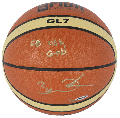 Dwyane Wade "2008 USA Gold" Signed Official Olympics FIBA Basketball UDA COA