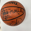 1993-94 Houston Rockets NBA Champs Team Signed Spalding NBA Basketball JSA COA