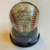 2002 Anaheim Angels World Series Champs Team Signed W.S. Baseball Beckett Auth