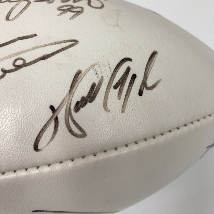 Walter Payton Chicago Bears Hall Of Fame Legends Multi Signed Football JSA COA