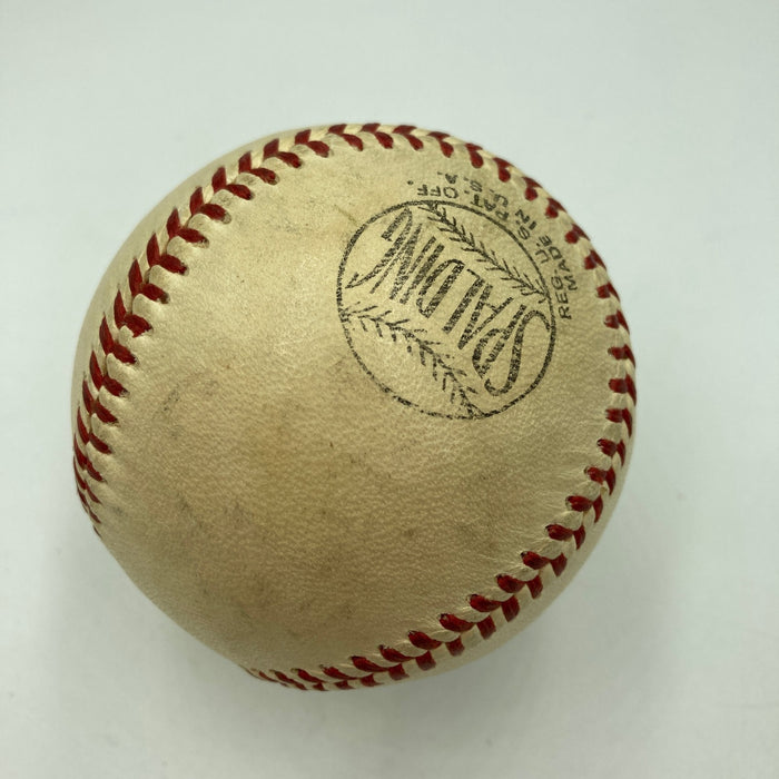 Cy Young Signed 1940's Spalding Baseball Displays As Single Signed Baseball JSA