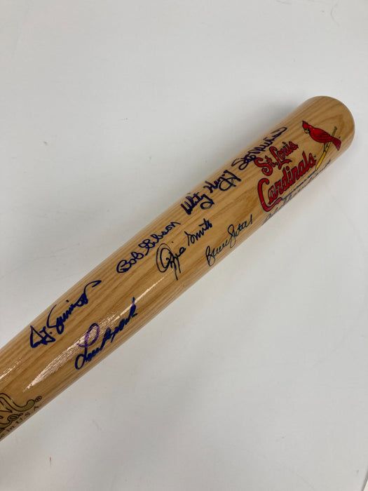 St. Louis Cardinals HOF Legends Signed Bat Stan Musial 8 Sigs Beckett COA